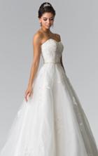 Elizabeth K - Strapless Beaded Ballgown Gl2370