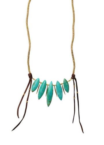 Heather Gardner - Turquoise Spike Necklace