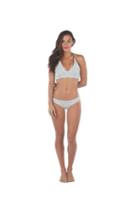 Lolli Swimwear - Push Pop Top In B& White Stripes