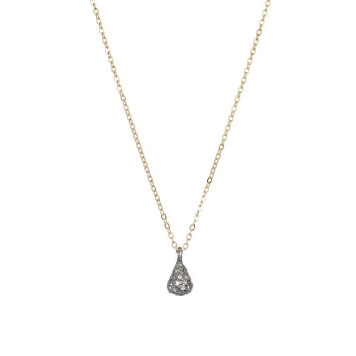 Ashley Schenkein Jewelry - Brooklyn Small 3-d Teardrop Diamond Necklace