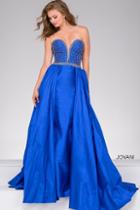 Jovani - Overlay Taffeta Prom Dress 47321