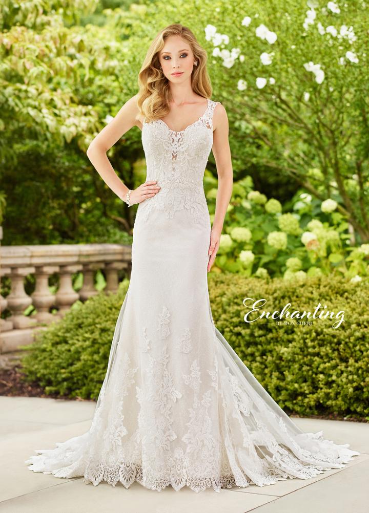 Enchanting By Mon Cheri - 118151 Sleeveless Embroidered Wedding Gown