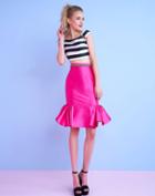 Mac Duggal - 30117c Two Piece Mikado Ruffled Dress