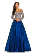 Johnathan Kayne - 8020 Embroidered Off Shoulder Ballgown