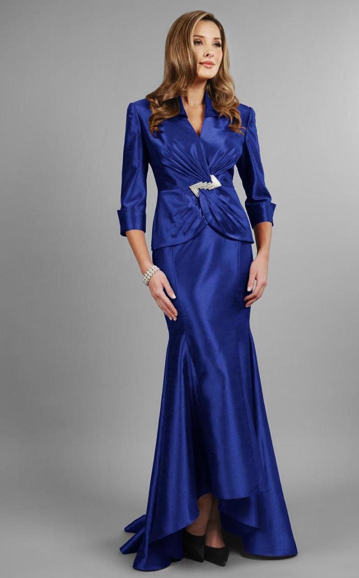 Daymor Couture - V-neck Trumpet Dress 308
