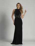 Dave & Johnny - A6605 Sequin High Sheath Dress