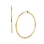 Elizabeth Buenaventura - Large 2 Mm Gold Hoops