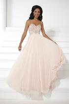 Tiffany Homecoming - Embroidered Sweetheart Silky Chiffon A-line Dress 16078