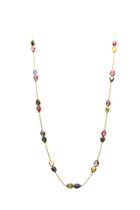 Tresor Collection - Multicolor Tourmaline Necklace In 18k Yellow Gold Style 2