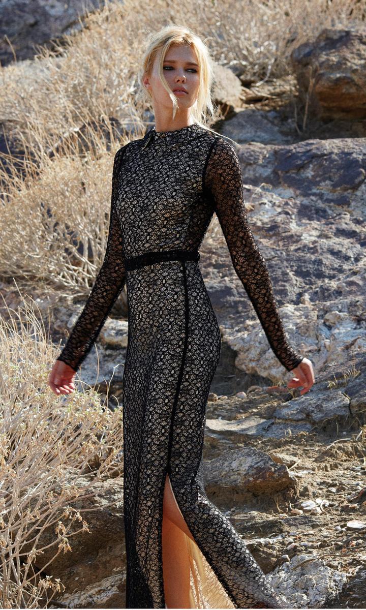 Dion Backless Maxi Dress Xs