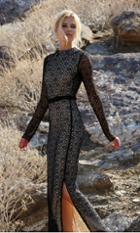 Dion Backless Maxi Dress Xs