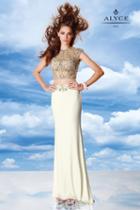 Alyce Paris - 6468 Two Piece Dress In Diamond White