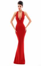 Tarik Ediz - 50337 Crisscrossed Low Open Back Mermaid Gown