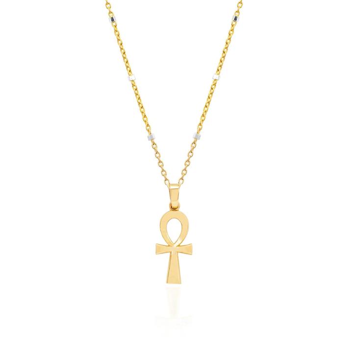Logan Hollowell - New! Solid Eternal Ankh Cross Necklace