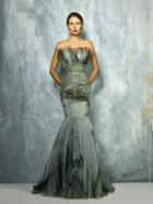 Beside Couture By Gemy - Bc1260 Sheer Strapless Fitted Mermaid Gown