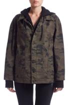 Hudson Jeans - W737tah Emmet Boyfriend Jacket W/ Hood In Rustic Camo