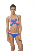 2017 Malai Swimwear - French Blue Pallet Blocks Waistband Bottom B00274