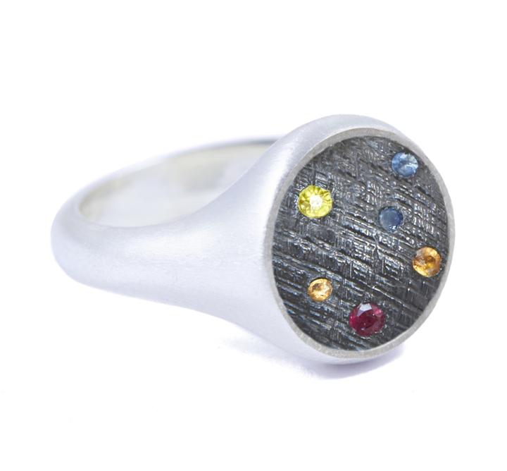 Nina Nguyen Jewelry - Petite Round Oxidized Ring
