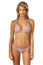 Montce Swim - Dusty Rose Braided T Top X Uno Bottom Bikini Set