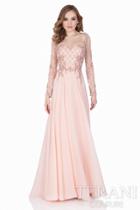 Terani Evening - Elegant Beaded And Embroidered Sweetheart Chiffon A-line Gown 1621m1726