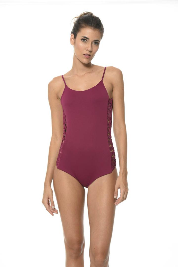 2017 Malai Swimwear - Sangria One Piece Op0054