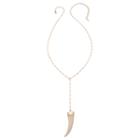 Heather Hawkins - Bar Chain Y Necklace In White Horn
