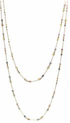 Tresor Collection - Multicolor Stones Long Necklace In 18k Yg 8665463761