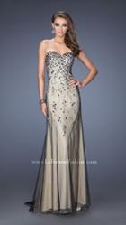 Gigi - Embellished Sweetheart Two-toned Strapless Evening Dress 20080