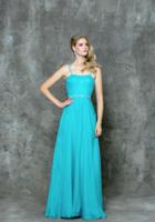 Glow By Colors - G720 Elegant Cross Ruched Evening Dress