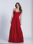 Dave & Johnny - A6123 Sultry Sweetheart Lace Evening Gown