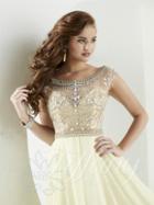 Tiffany Designs - Sparkling Off Shoulder A-line Dress 16148