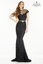 Alyce Paris - 6553 Long Dress In Black Solid
