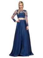 Dancing Queen - 9950 Two Piece Embellished A-line Dress