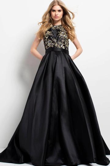 Jovani - 47850 Embellished Bateau Ballgown