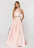 Ashley Lauren - 1208 Beaded High Halter Ballgown