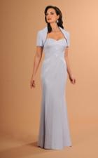 Daymor Couture - Beaded Strapless Gown With Capelet 605