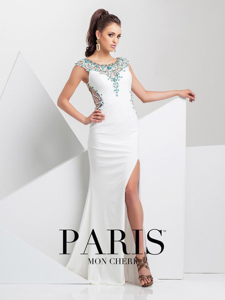 Paris Prom By Mon Cheri - 115739 Long Dress In White