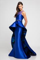 Terani Couture - 1723e4303 Peplum Shine Sensation Evening Gown