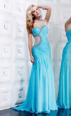 Mnm Couture - 7760 Ravishing Ruched Embellished Evening Dress