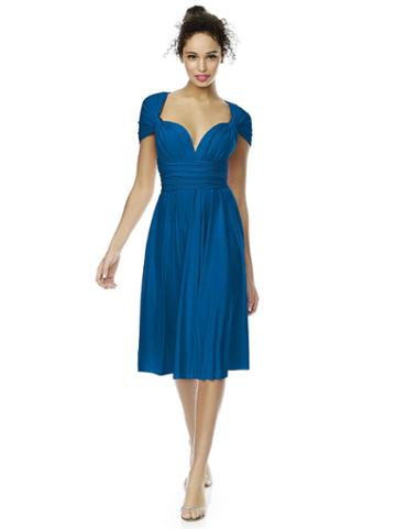 Dessy Collection - Twist1 Dress In Cerulean