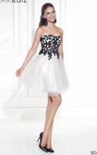 Tarik Ediz - Semi-sweetheart Neck A-line Dress 90457
