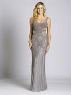 Lara Dresses - 33285 Illusion Adorned Sheath Gown