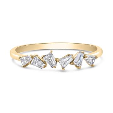 Tresor Collection - Diamond Baguette Ring In 18k Yellow Gold