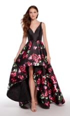 Alyce Paris - 1281 Fitted Floral High Low Dress