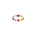 Tresor Collection - Multicolor Stones Rd. Ring In 18k Yg