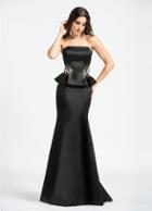 Ashley Lauren - 1079 Beaded Peplum Pageant Dress