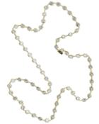 Cz By Kenneth Jay Lane - 36 Gold Plated Round Bezel Set Necklace 8108055944