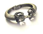 Elizabeth Cole Jewelry - Silver Double Ram Head Bracelet