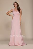 Nox Anabel - Q011 Sleeveless V-neck A-line Dress