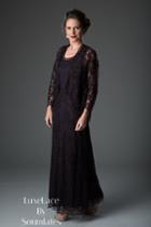 Soulmates - 1603x Soutache Lace Embroidered Dress And Jacket Gown